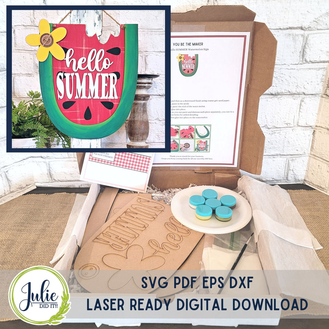 May 2023 - "Hello Summer" Watermelon Sign Exclusive DIY Kit