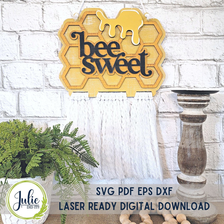 Julie Did It Studios Macrame Honeycomb - Bee Sweet (kid friendly)