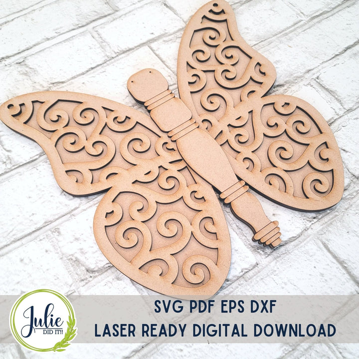 Julie Did It Studios Spindle Butterfly Hanger