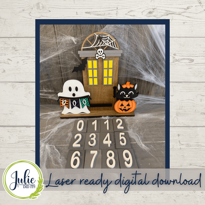 Julie Did It Studios Countdown to Halloween Shelf Sitter