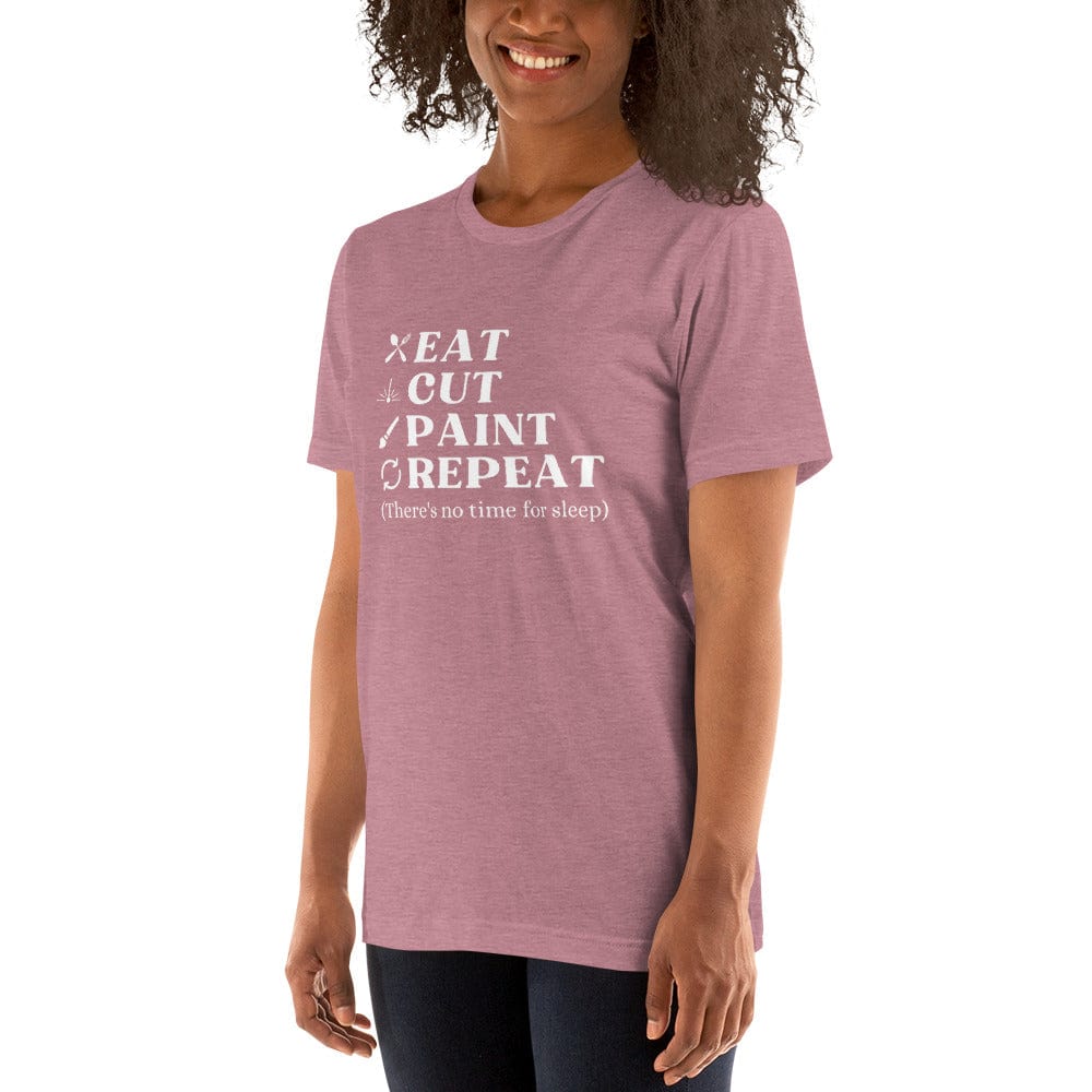 Julie Did It Studios Eat, Cut, Paint, Repeat Unisex T-shirt