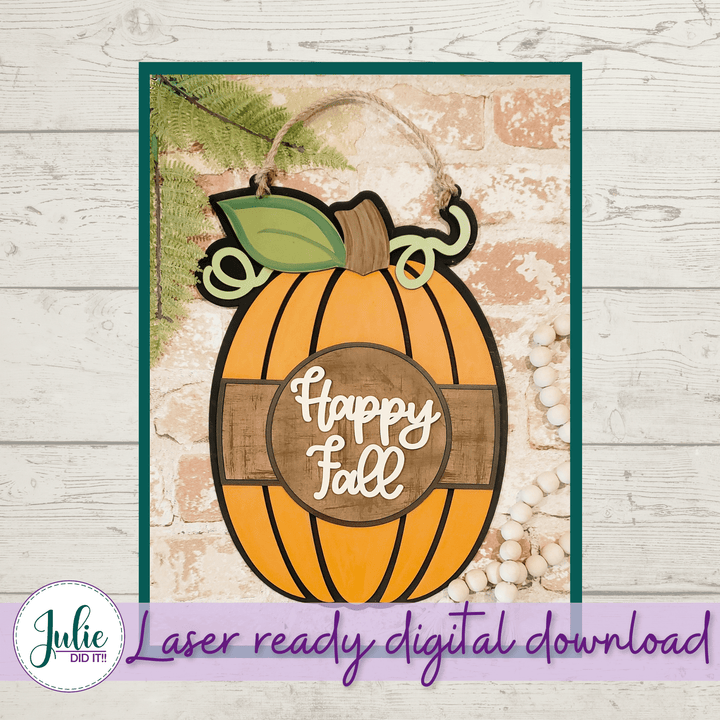 Julie Did It Studios Happy Fall Sign