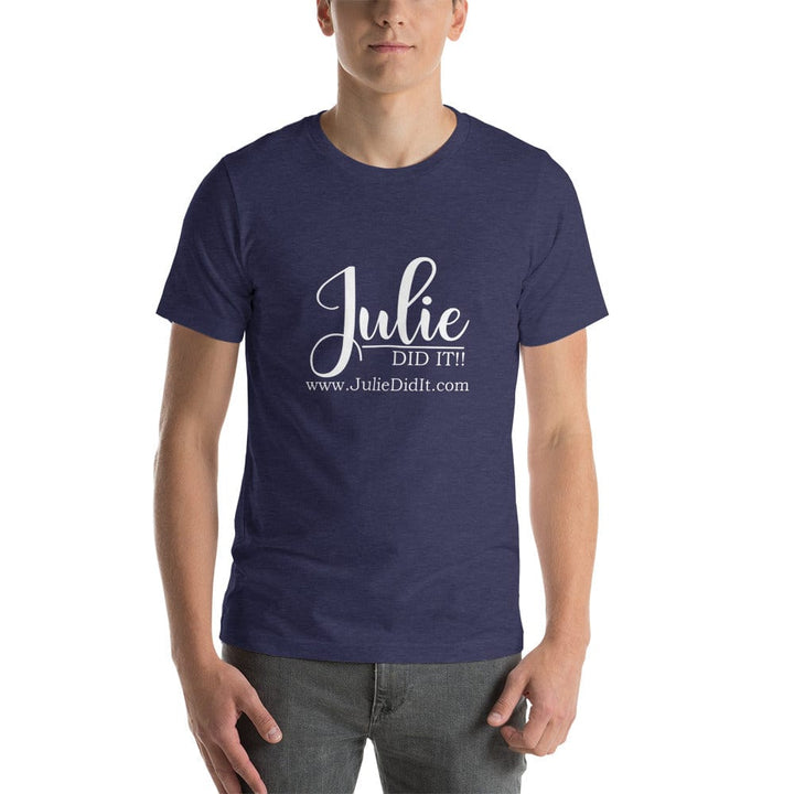 Julie Did It Studios Heather Midnight Navy / XS Julie Did It.com Unisex T-Shirt