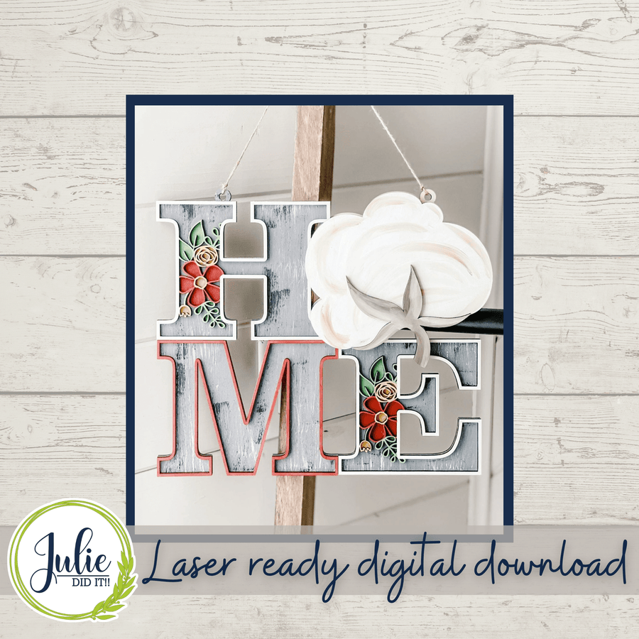 Julie Did It Studios Home with Cotton Door Hanger