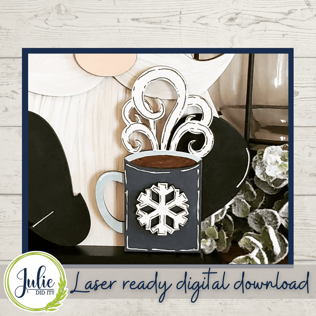 Julie Did It Studios Interchangeable Gnome Snowflake Mug Interchangeable Gnome Add-On Accessory