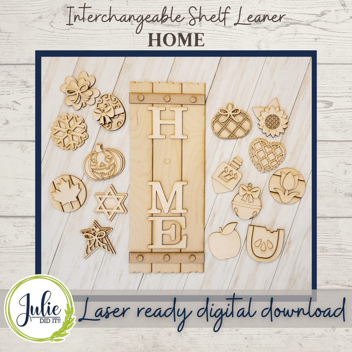 Julie Did It Studios Interchangeable Home Sign