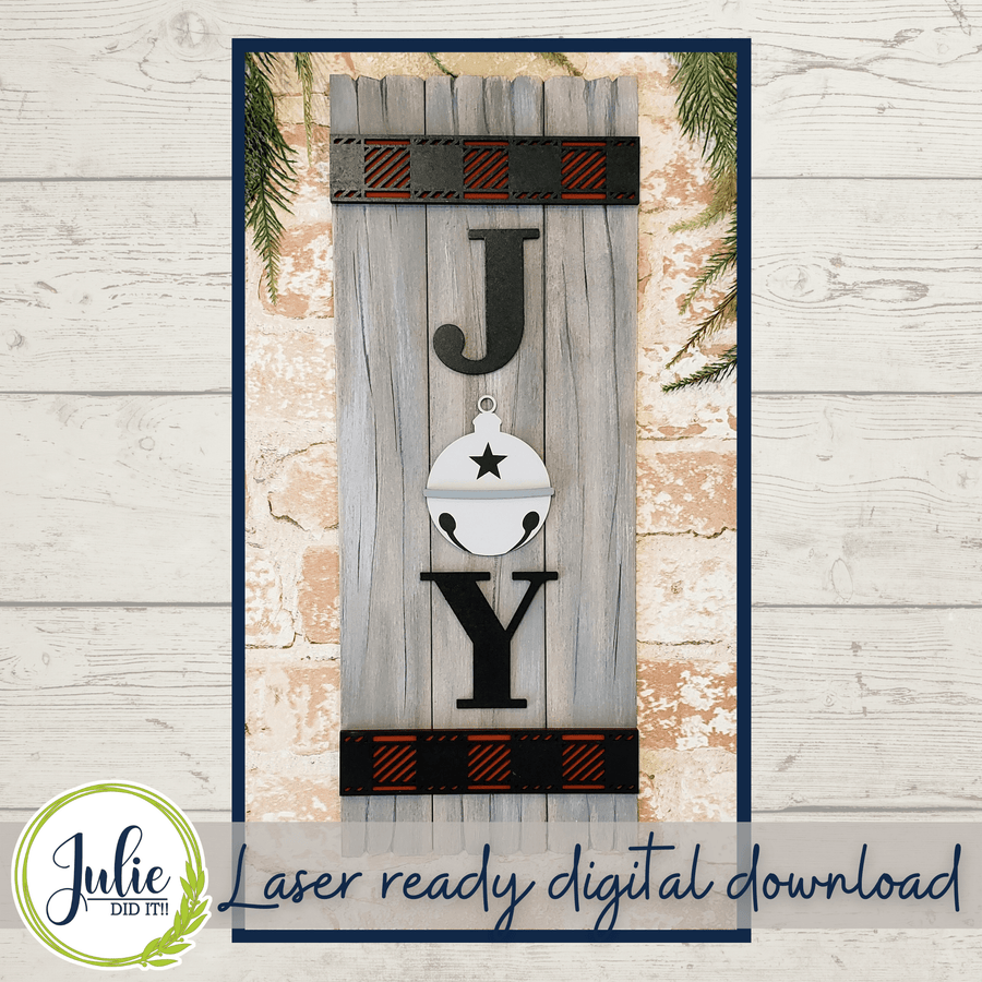 Julie Did It Studios Joy Shelf Leaner - August 2021 SVG Subscription