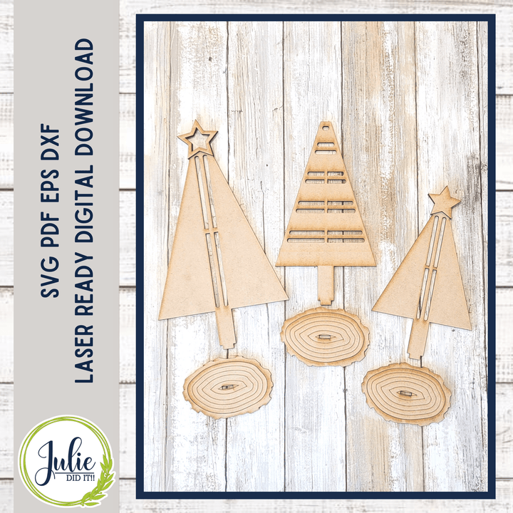 Julie Did It Studios Macrame Tree Trio Shelf Sitters