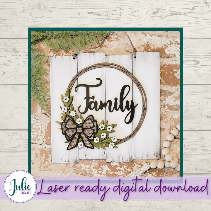 Julie Did It Studios Rustic Welcome Sign