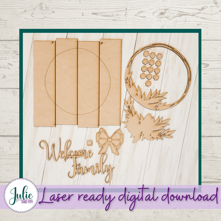 Julie Did It Studios Rustic Welcome Sign