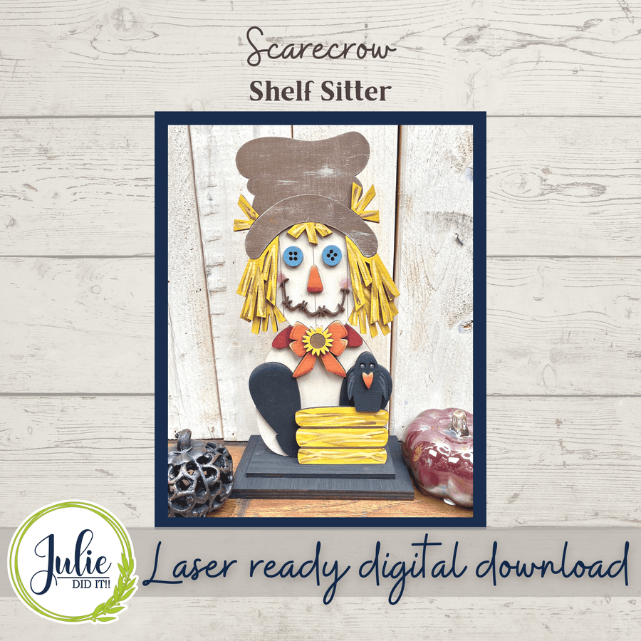 Julie Did It Studios Scarecrow Shelf Sitter