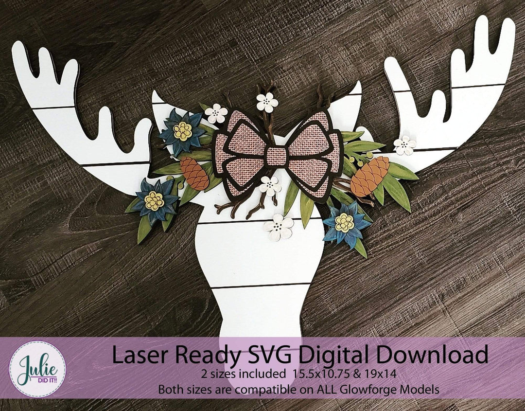 Julie Did It Studios Shiplap Laser Ready SVG Moose Shiplap