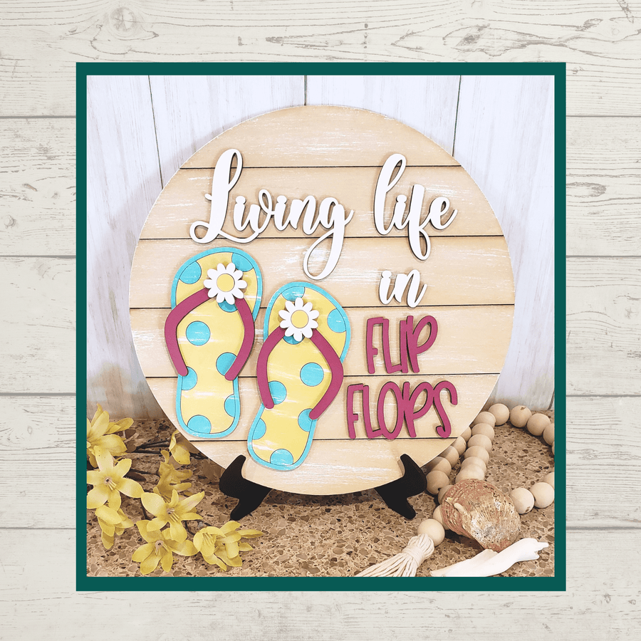 Julie Did It Studios "You Be the Maker" Box Kit - Life in Flip Flops - A May 2021 SVG Subscription Lounge Exclusive File